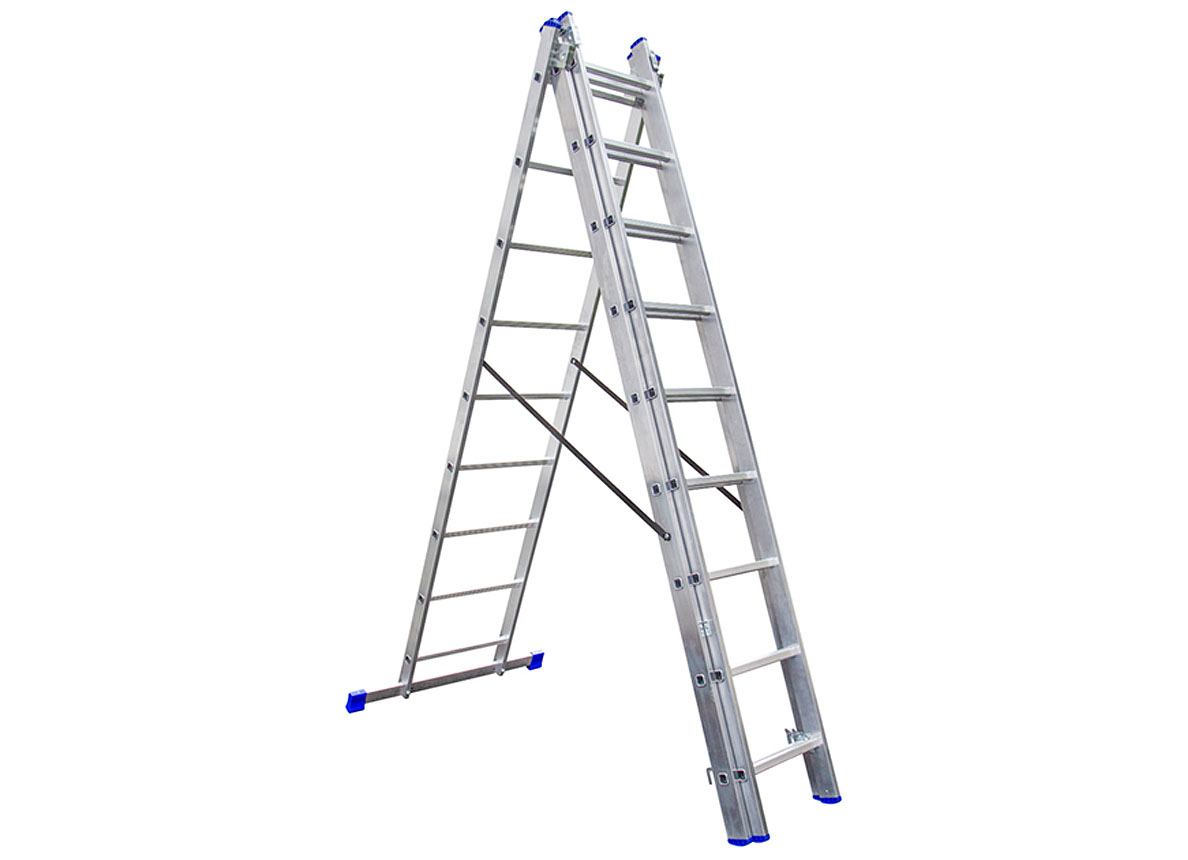 LADDER ALU STABILO II 3X9 + STABILISATOR