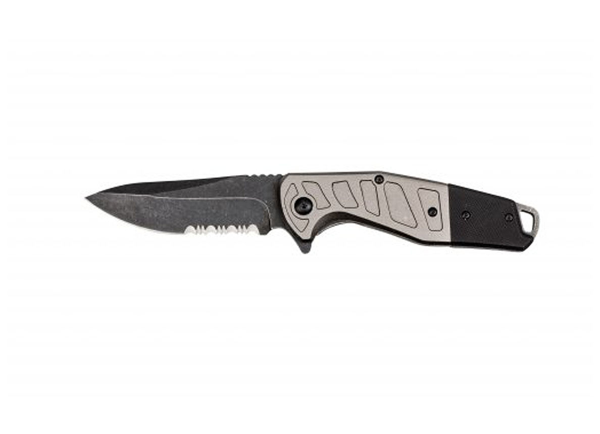 HOMEY''S COUTEAU DE POCHE X-TRAIL K2 INOX TAUPE ALU/G10