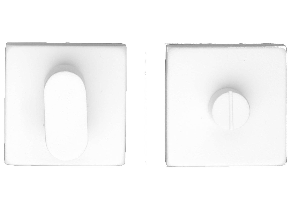 GARNITURE WC CARRE BLANC SANS ROUGE ET BLANC ''8000018''