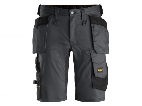 SNICKERS AW STRETCH SHORT HOLSTERZAKKEN STAALGRIJS/ZWART M:44