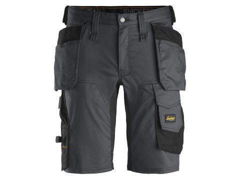 SNICKERS AW STRETCH SHORT POCHES HOLSTER GRIS ACIER/NOIR T: 50