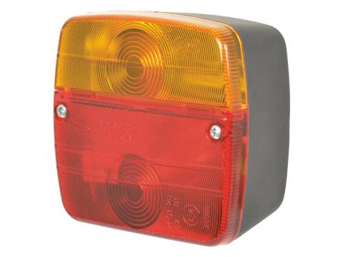 ACHTERLICHT 12V 3 FUNCTIES + LAMPEN