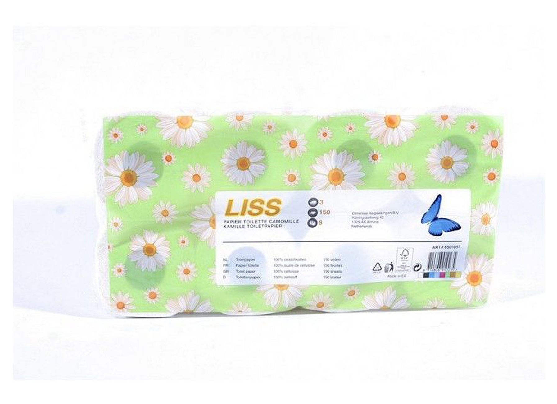 LISS TOILETPAPIER KAMILLE (8 ROL/PAK)