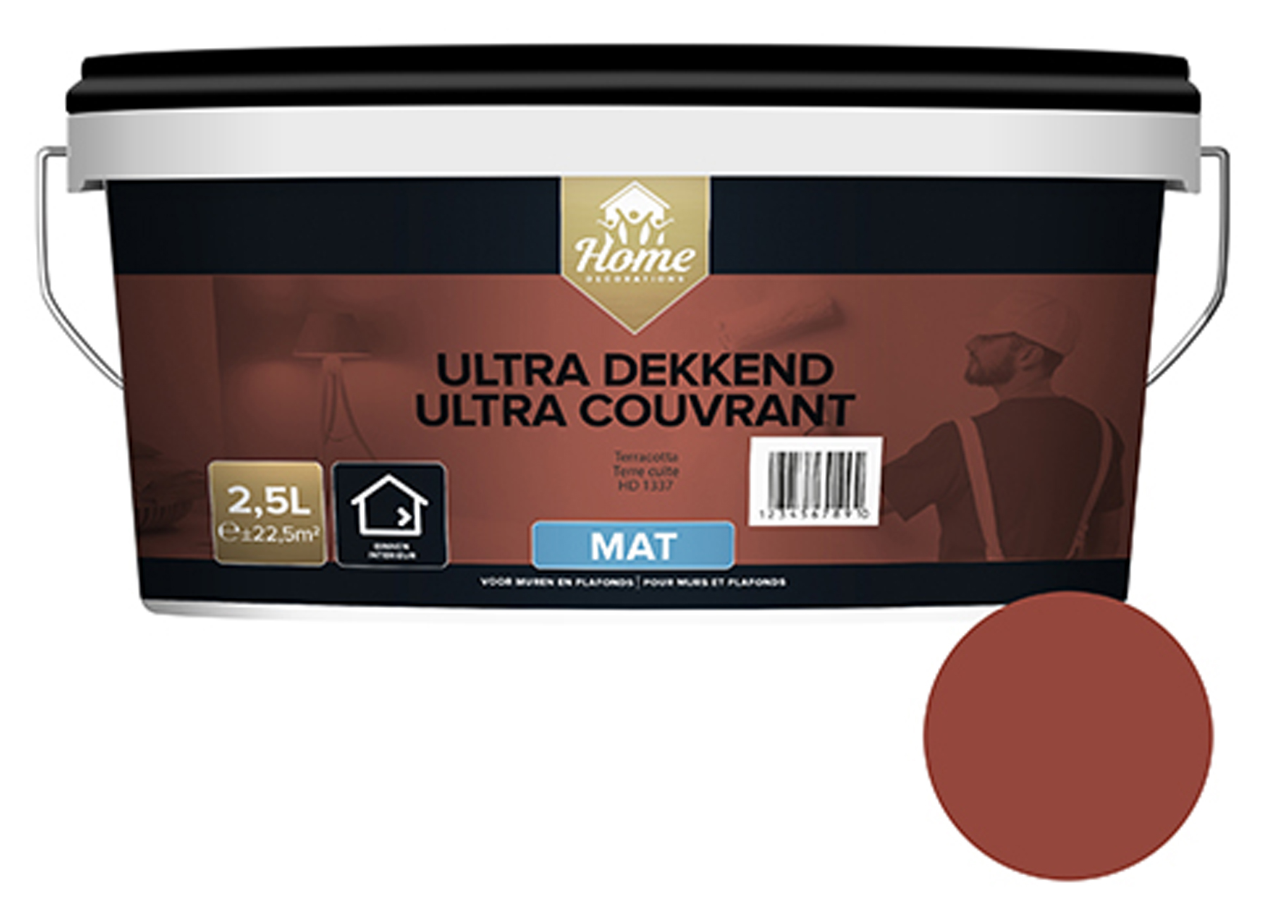 HOMEDECOR ULTRA DEKKEND MAT TERRACOTTA 2.5L