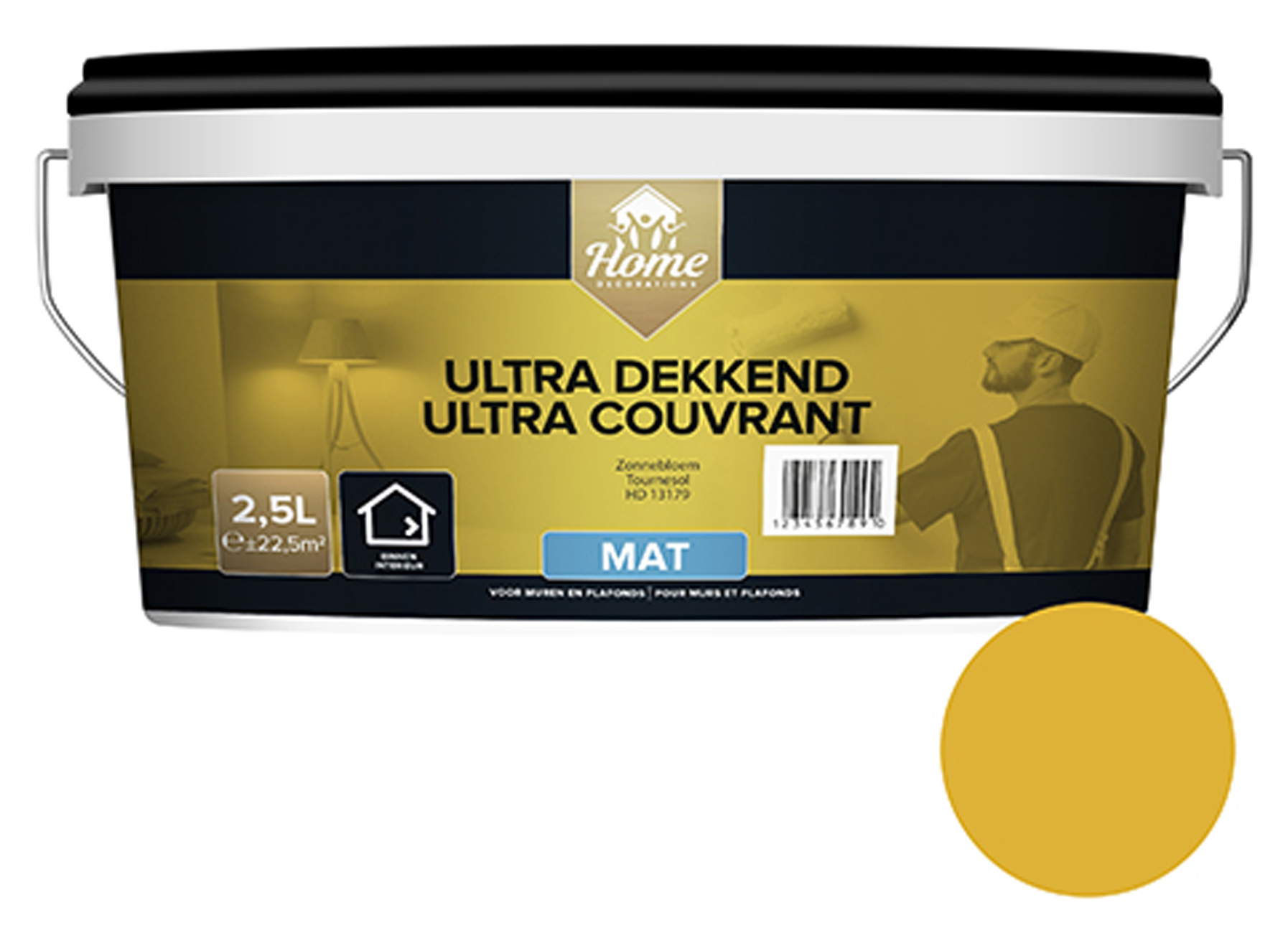 HOMEDECOR ULTRA DEKKEND MAT ZONNEBLOEM 2.5L