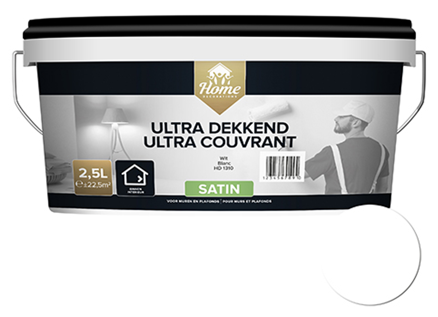 HOMEDECOR ULTRA DEKKEND SATIN WIT 2.5L