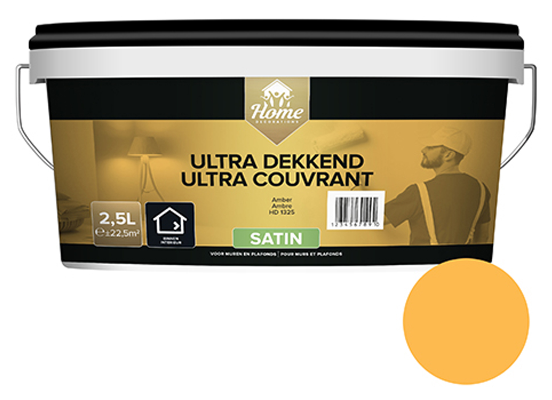 HOMEDECOR ULTRA DEKKEND SATIN AMBER 2.5L