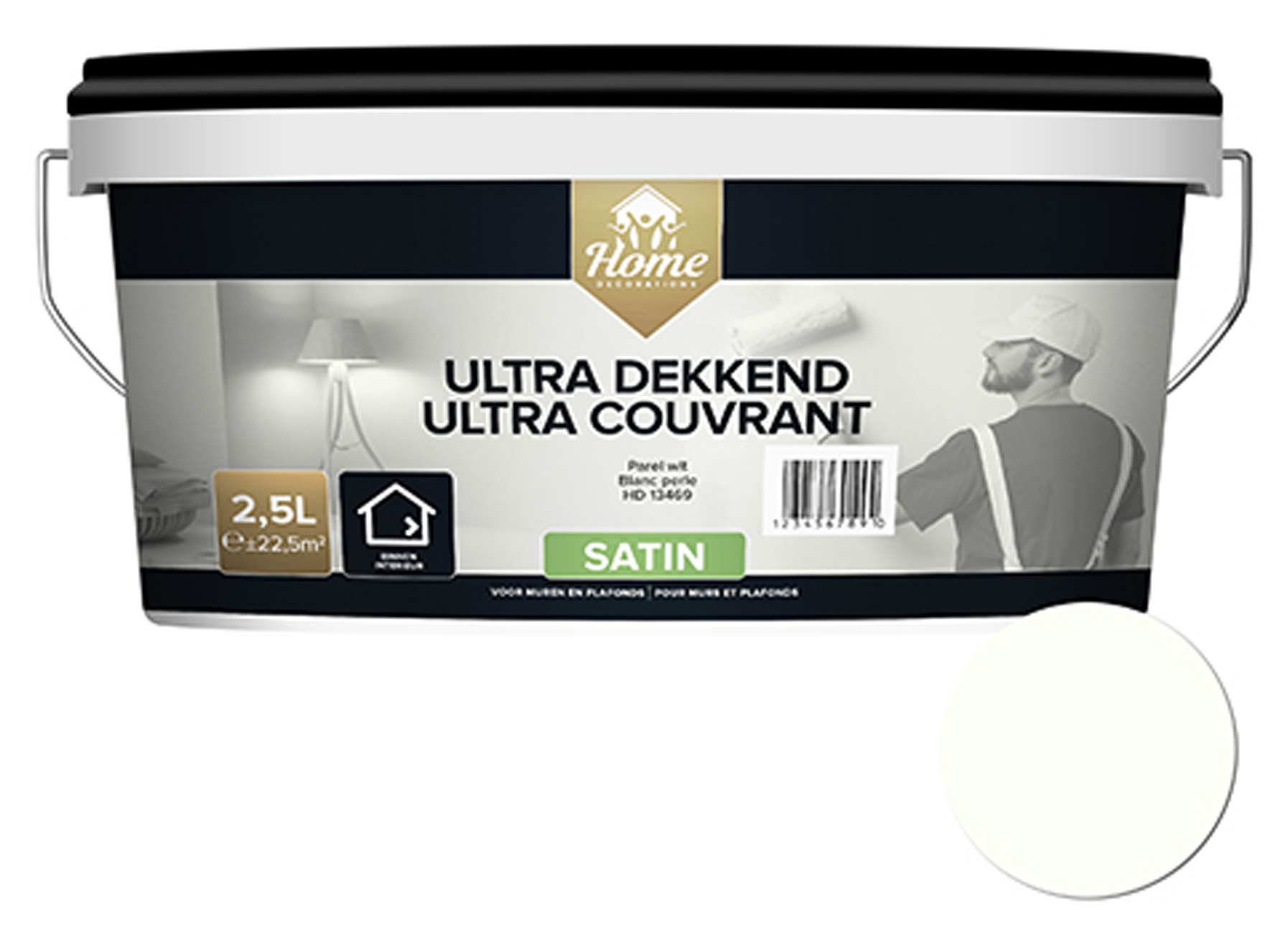 HOMEDECOR ULTRA DEKKEND SATIN PARELWIT 2.5L