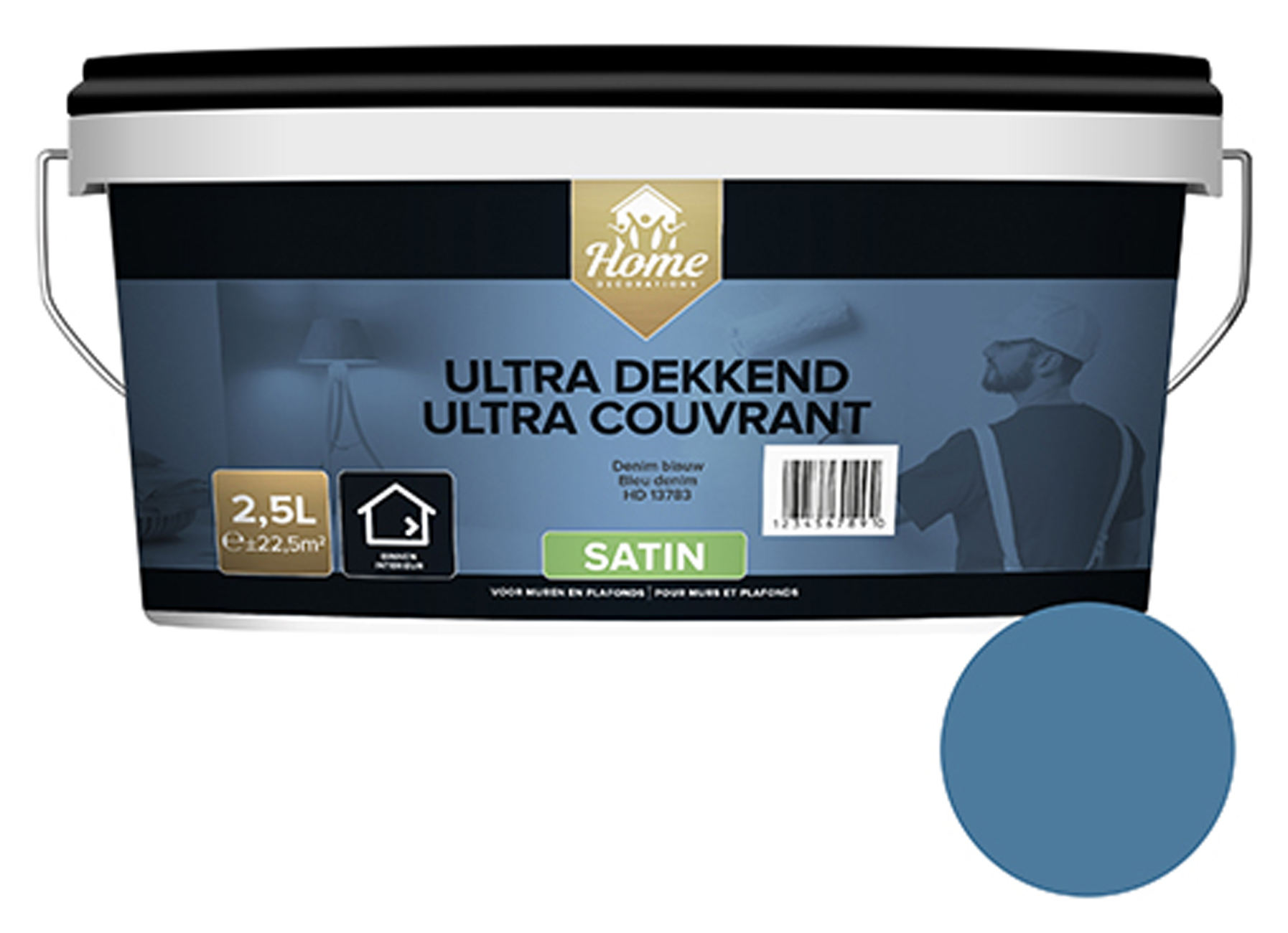 HOMEDECOR ULTRA DEKKEND SATIN DENIMBLAUW 2.5L