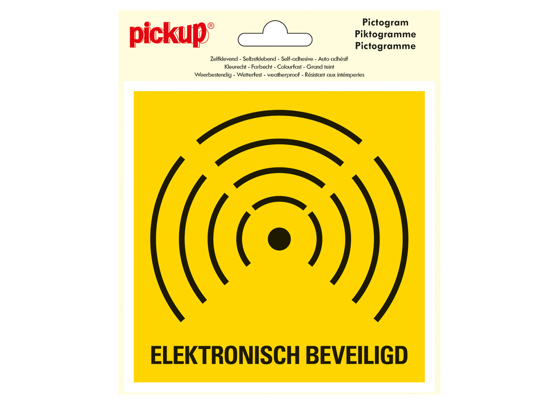 PICTOGRAM 15X15CM ELEKTRONISCH BEVEILIGD