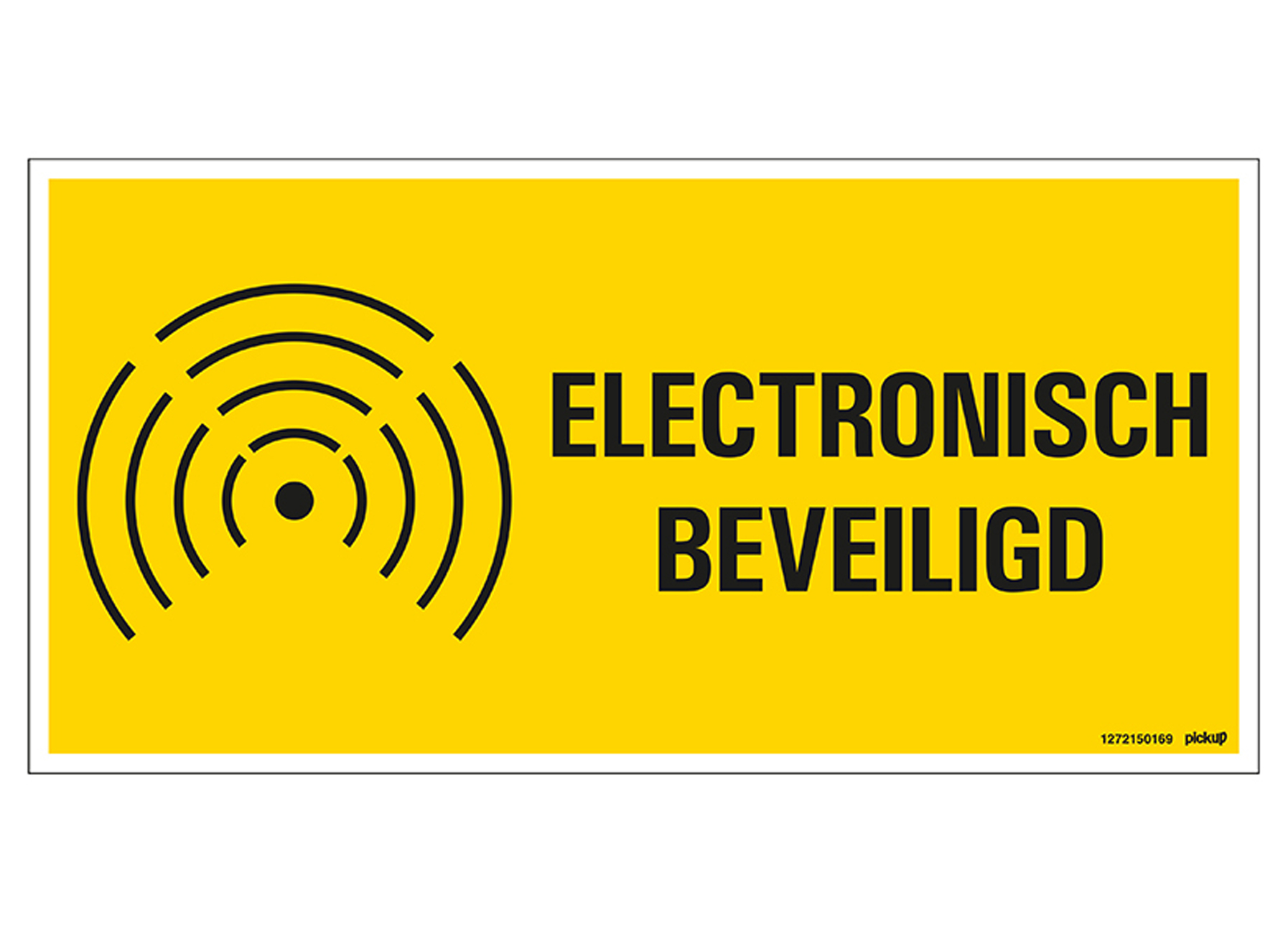 PANNEAU 30X15CM ELEKTRONISCH BEVEILIGD (NL)