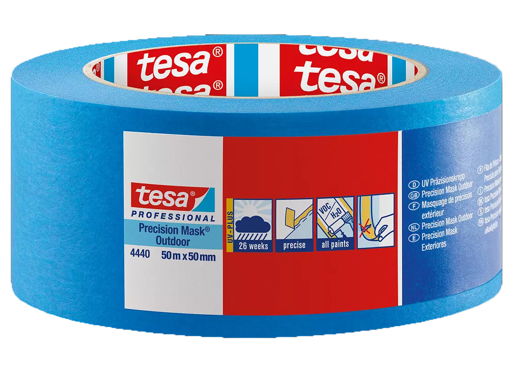 TESA PRECISION MASK OUTDOOR ROBUST 50M X 38MM