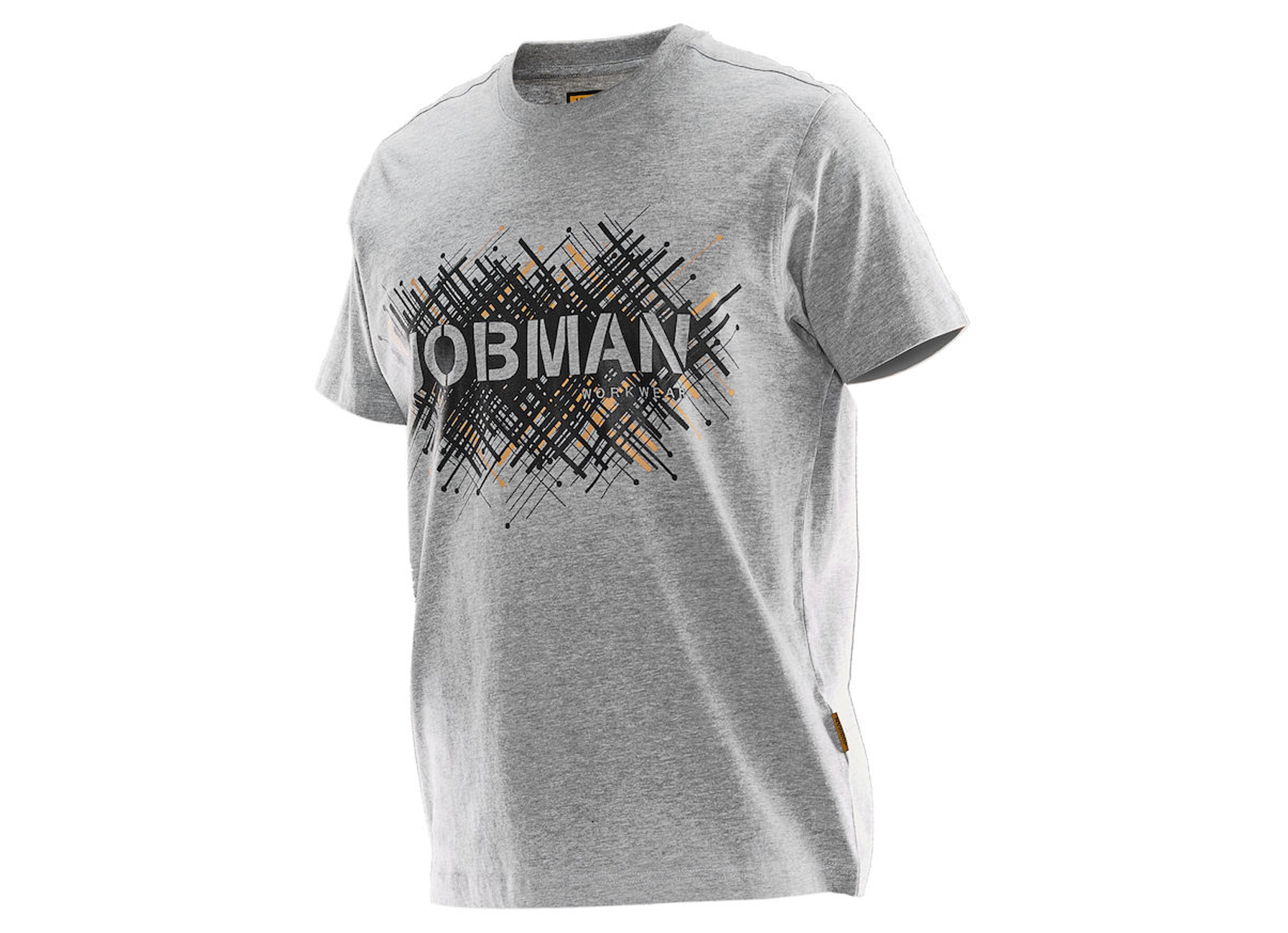 JOBMAN T-SHIRT SPIKE GRIS/NOIR 2XL