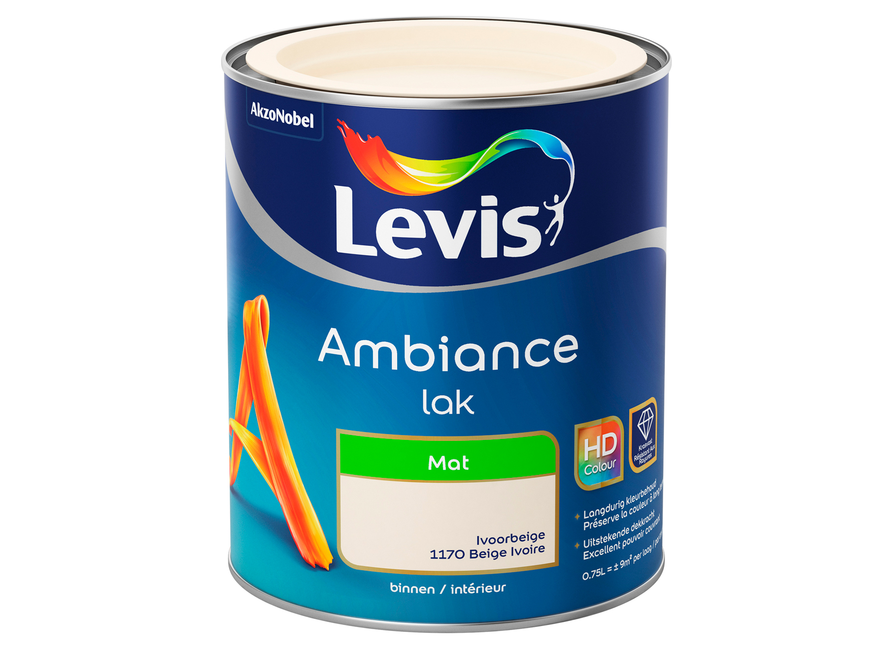 AMBIANCE LAK MAT - IVOORBEIGE 1170 0,75L