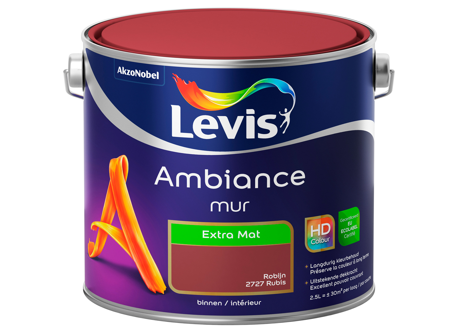 AMBIANCE MUR EXTRA MAT - RUBIS 2727 2.5L