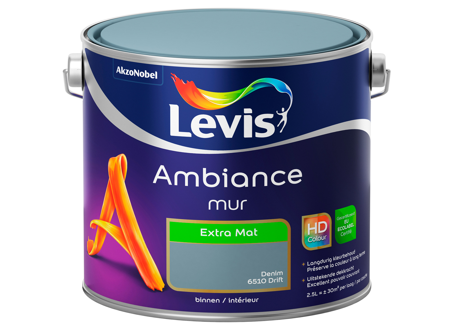AMBIANCE MUUR EXTRA MAT - DENIM DRIFT 6510 2.5L