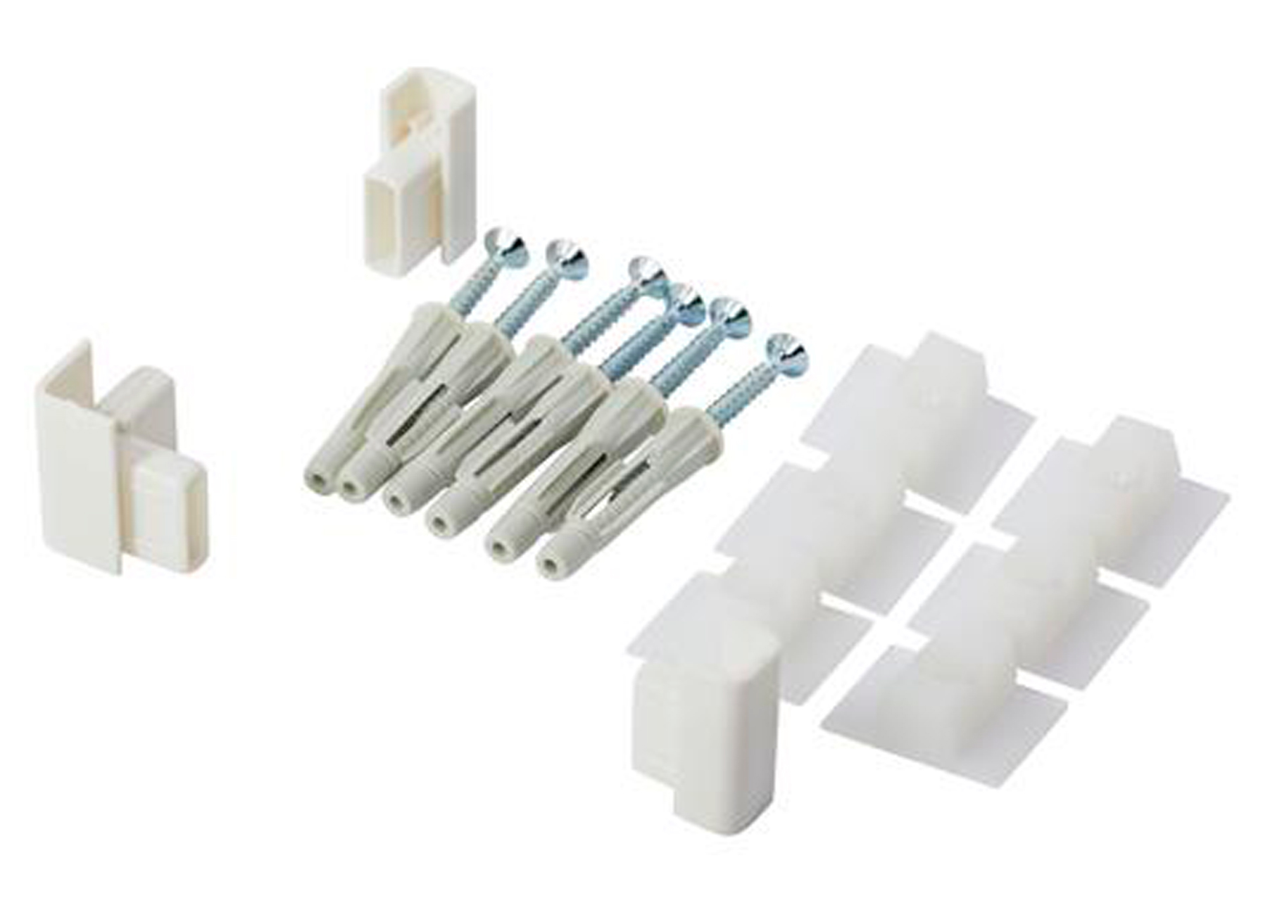 JEU DE FIXATIONS POUR SYSTEME CLICK RAIL BLANC