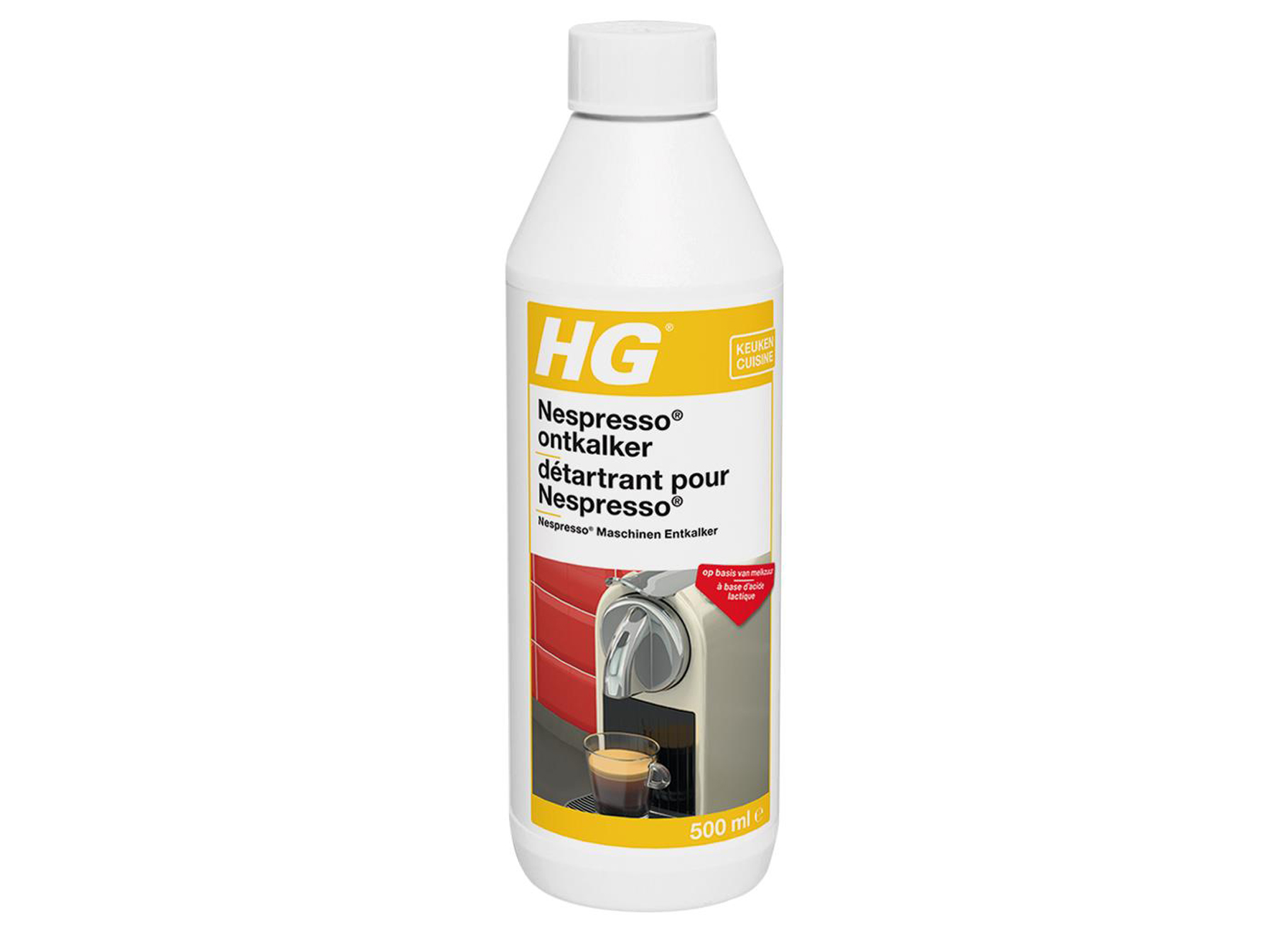 HG Détartrant pour Machines Nespresso 500 ml Acide Lactique