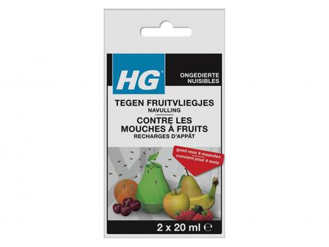 HG PIEGE POUR MOUCHES A FRUIT RECHARGE 2X20ML