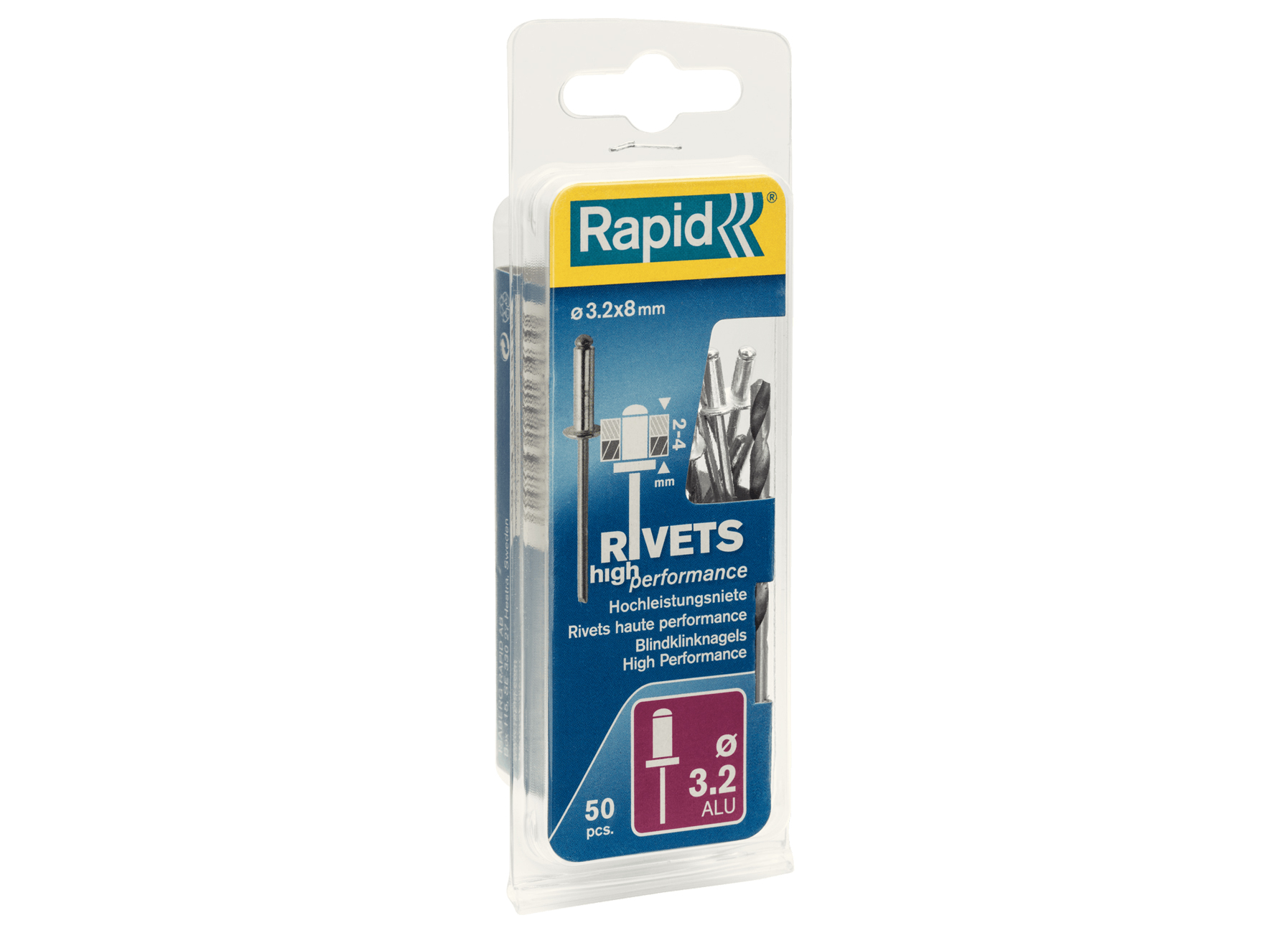 RAPID REVETS HAUTE PERFORMANCE ALU