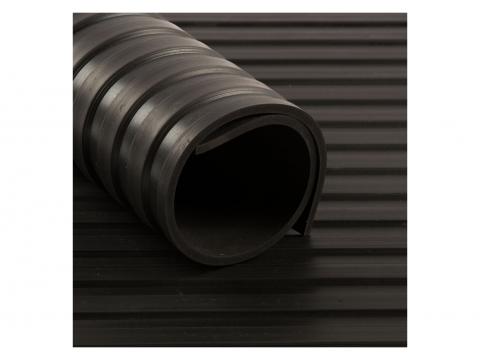 COULOIR CAOUTCHOUC STRIE LARGE 3MM 1.2MX10M NOIR (PAR M CRT)