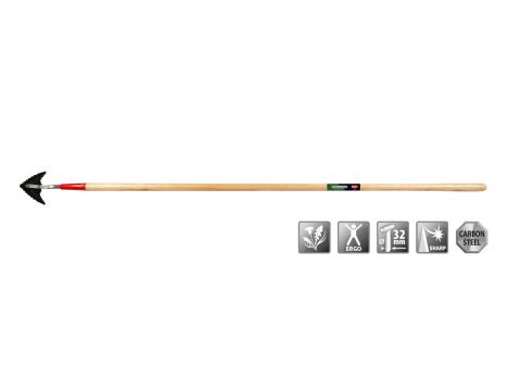 RATISSOIRE A POUSSER/TIRER 120MM MANCHE FRENE 150CM