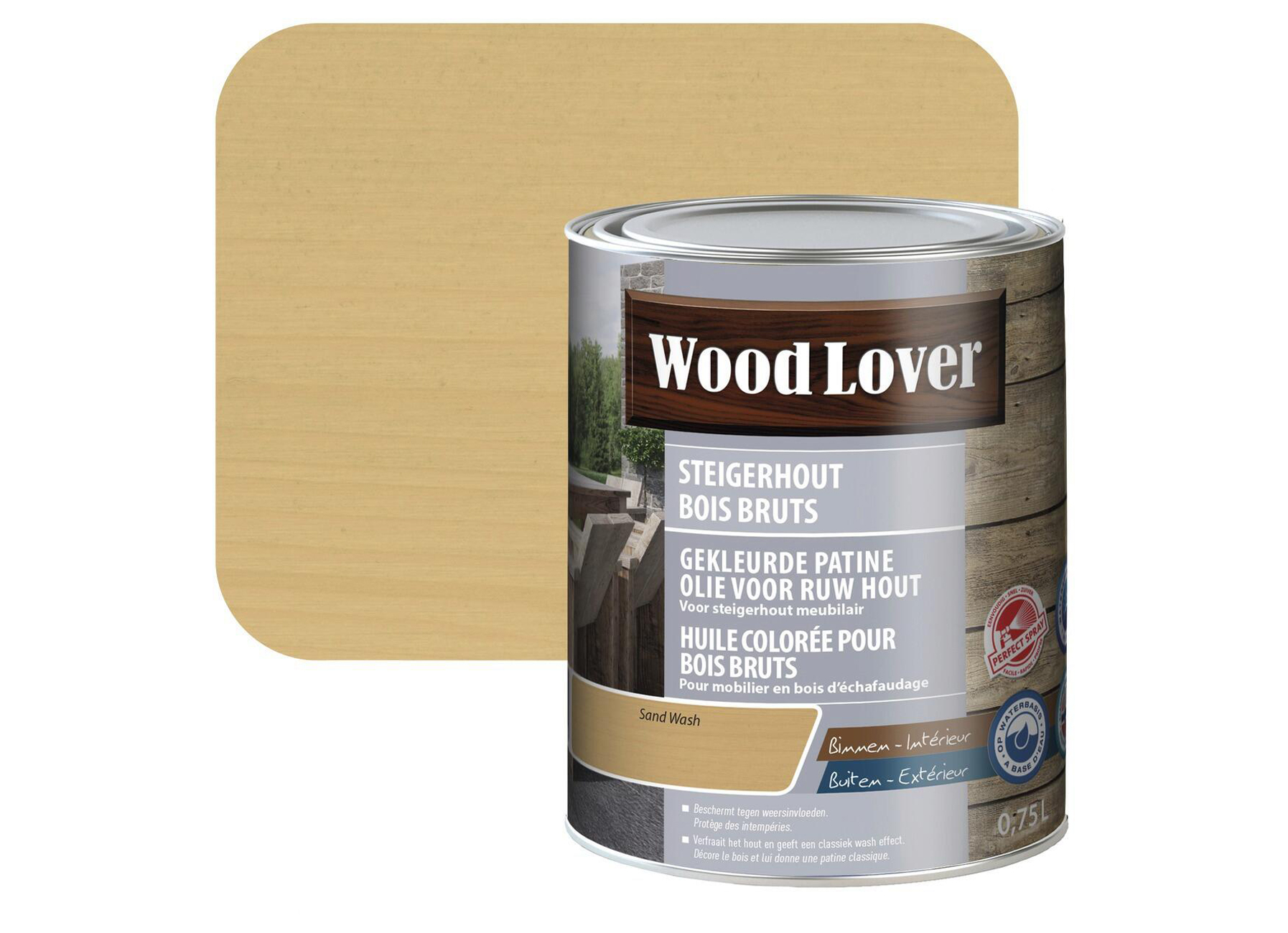 WOODLOVER HUILE POUR BOIS D''ECHAFAUDAGE