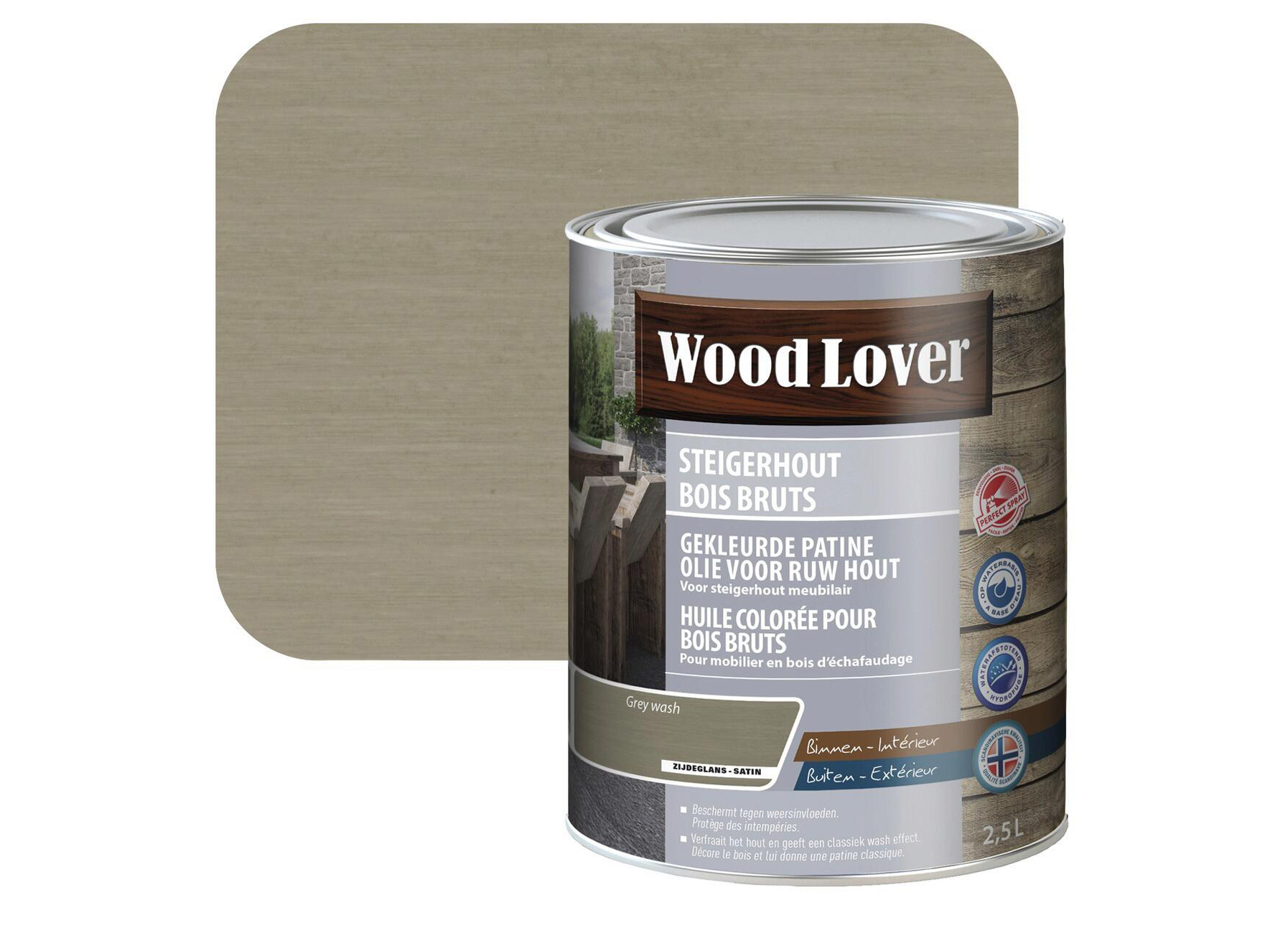 WOODLOVER HUILE POUR BOIS D''ECHAFAUDAGE