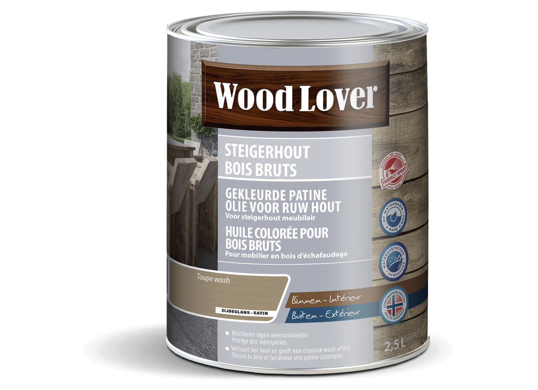 WOODLOVER HUILE POUR BOIS D''ECHAFAUDAGE