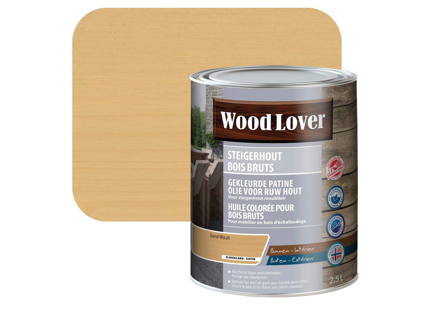 WOODLOVER HUILE POUR BOIS D''ECHAFAUDAGE