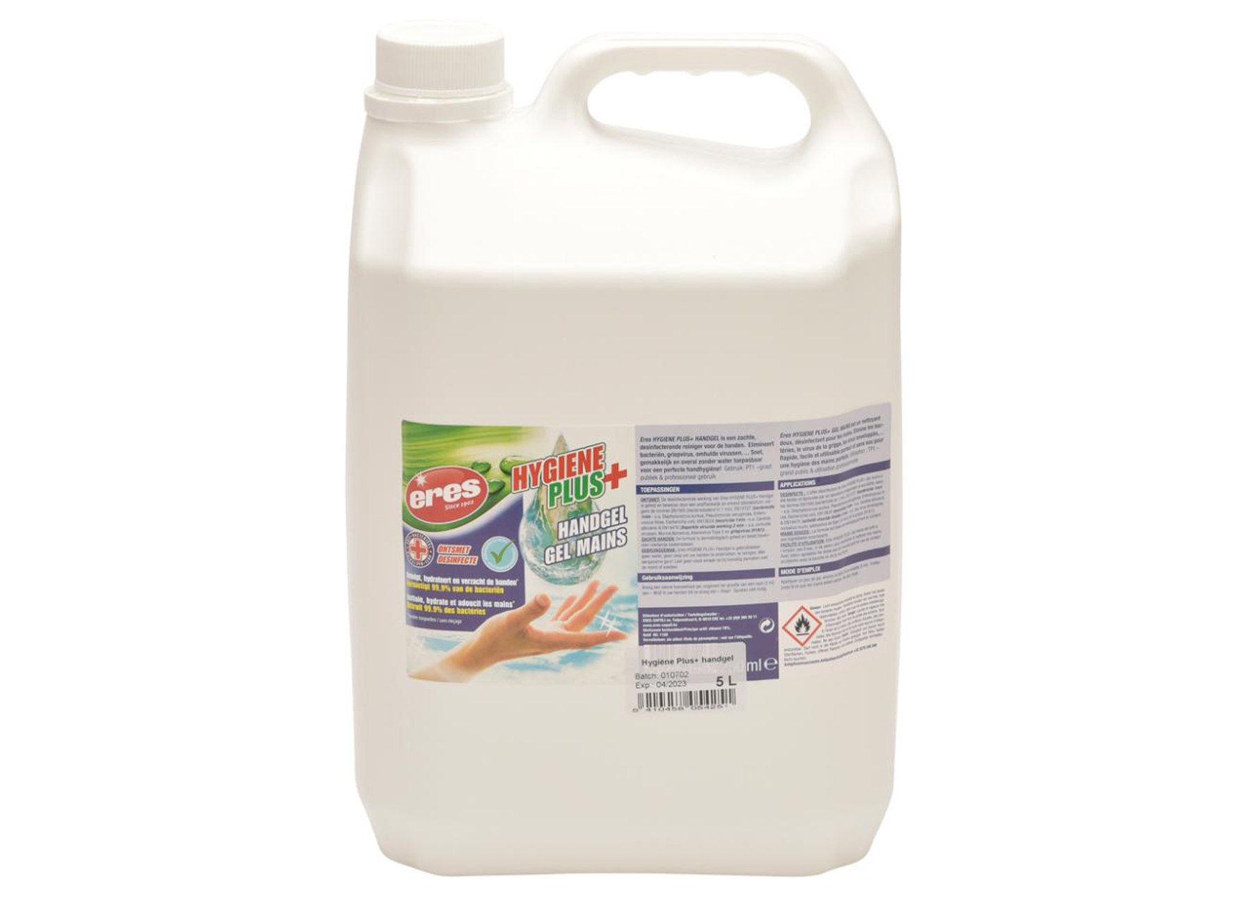 ERES HYGIENE PLUS GEL VOOR HANDEN 5L