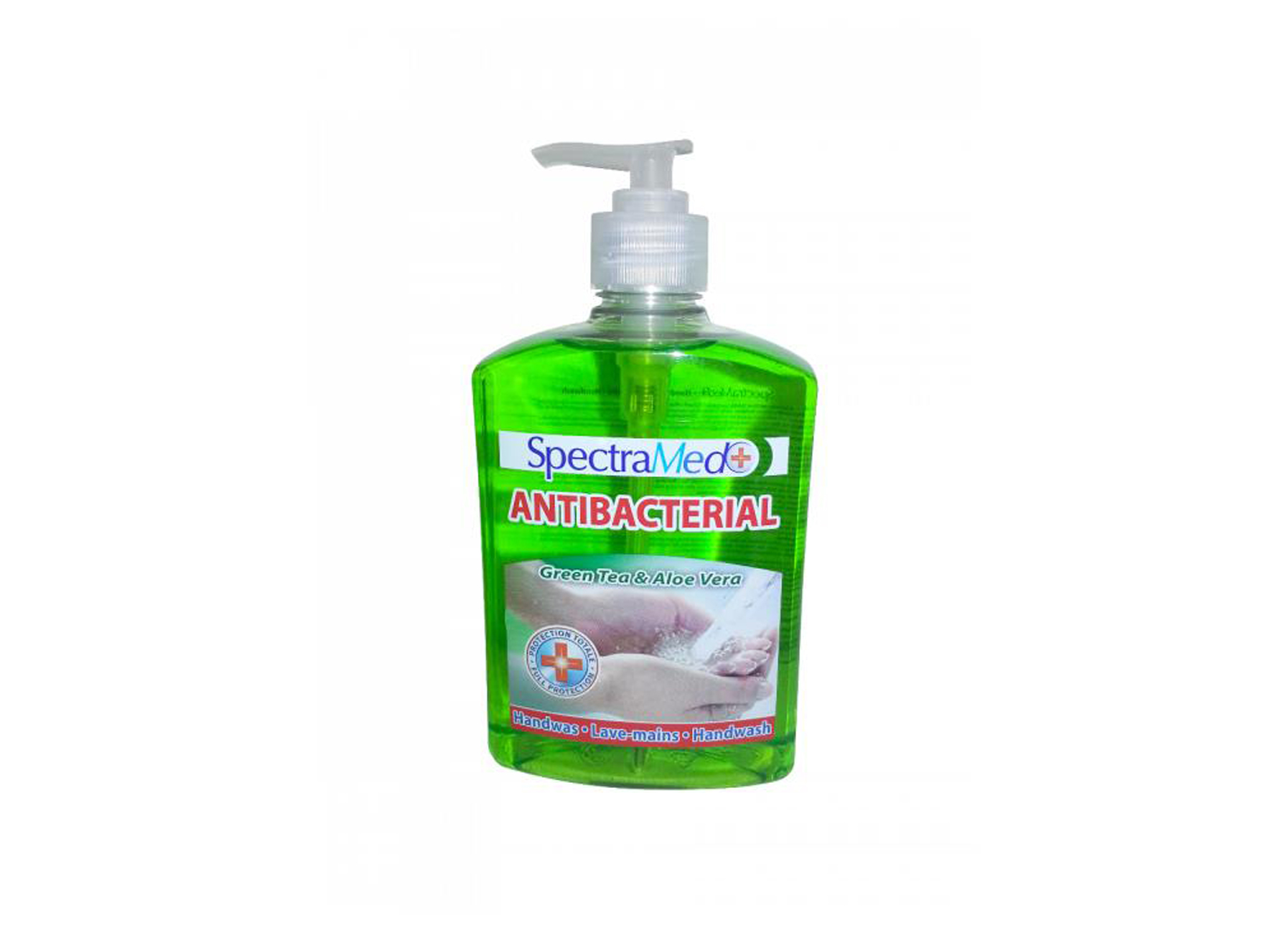 SPECTRAMED ONTSMETTENDE HANDZEEP ALOE VERA EN GROENE TEE 500ML