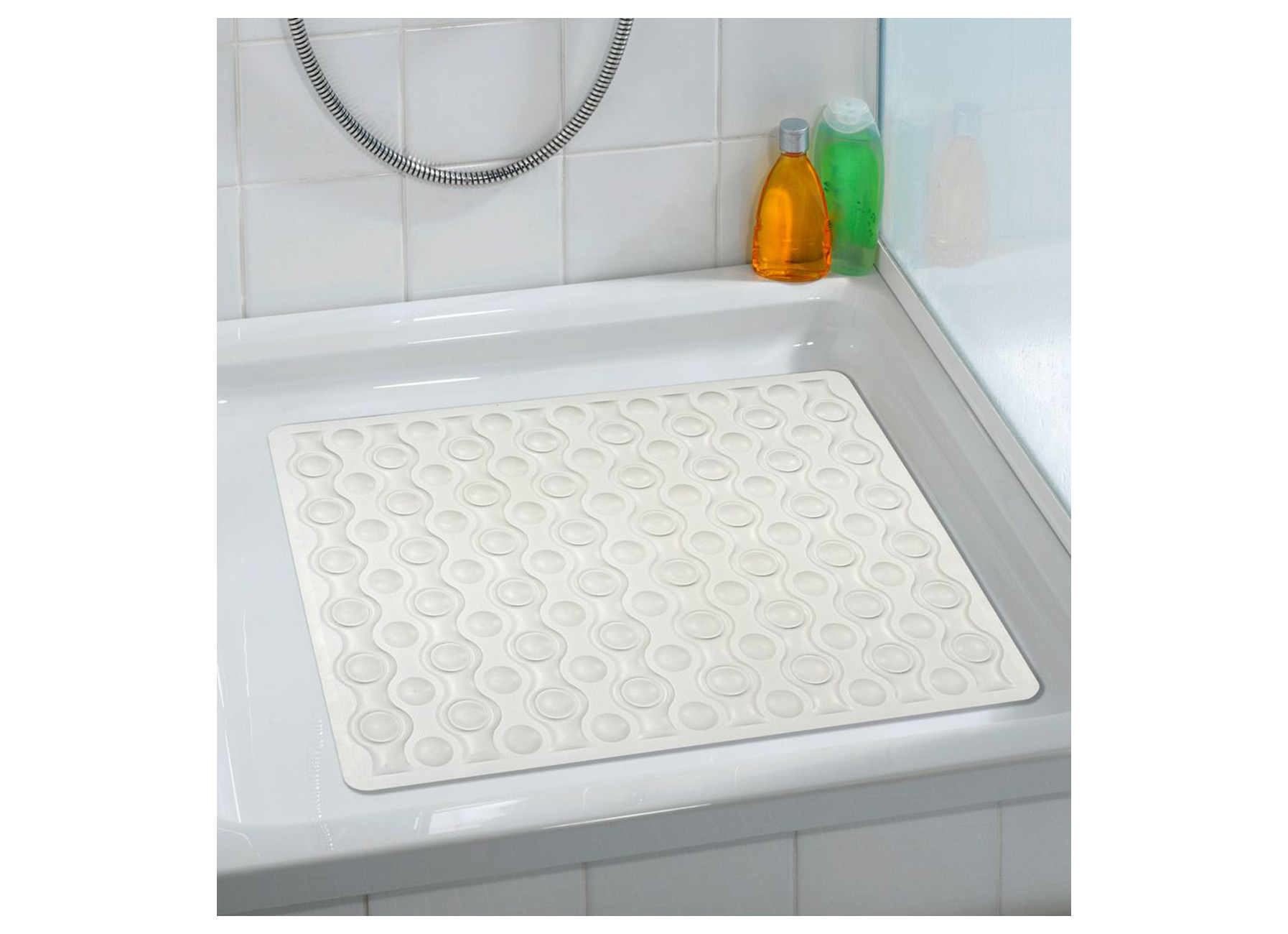 ANTI-SLIP DOUCHEMAT ROCHA WIT 54X52CM