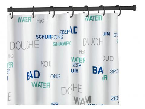 DOUCHESTANG UITSCHUIFBAAR Ø20MM ZWART Ø70-115CM