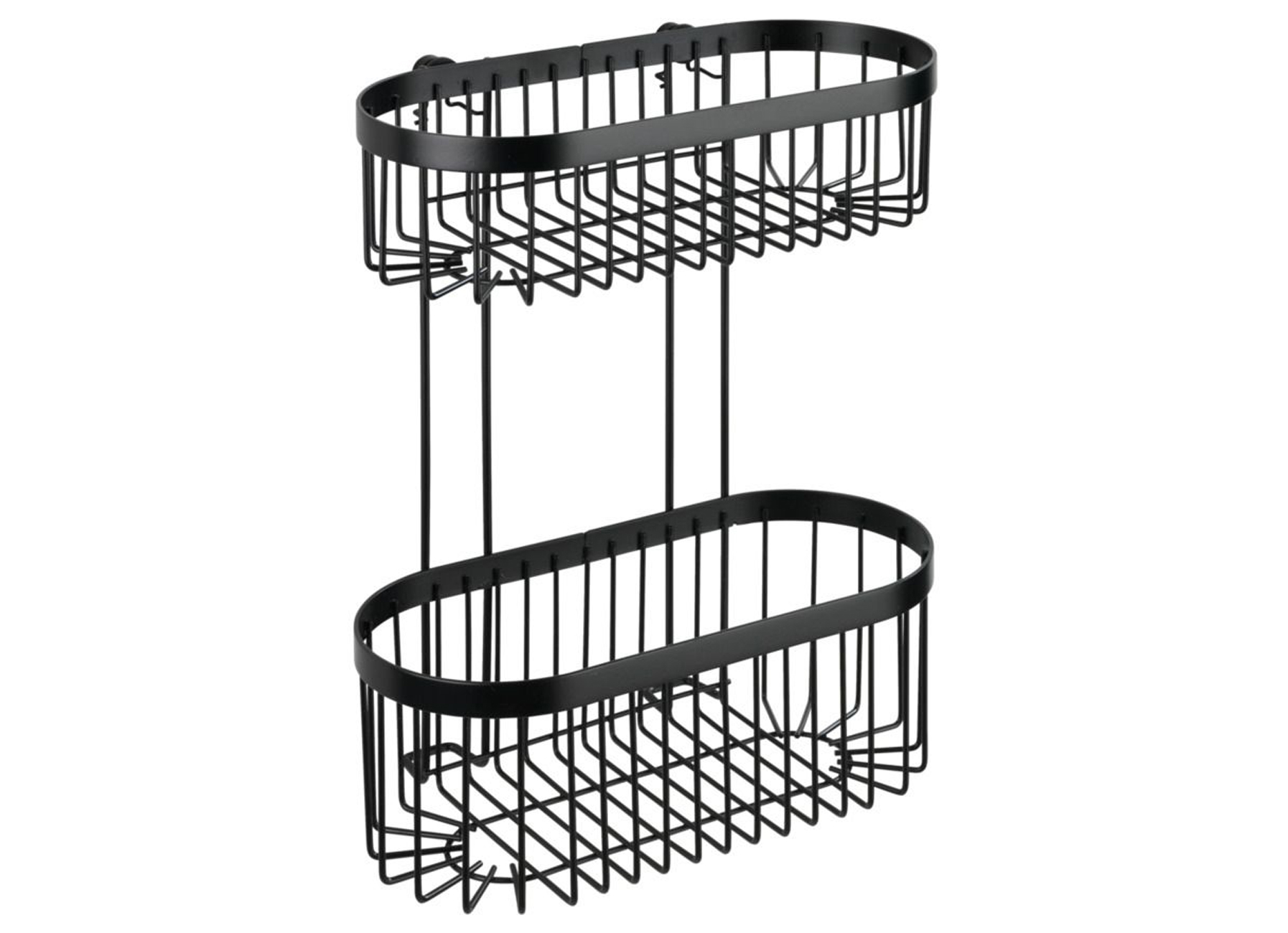 ETAGERE MURALE A 2 NIVEAUX CLASSIC PLUS NOIR