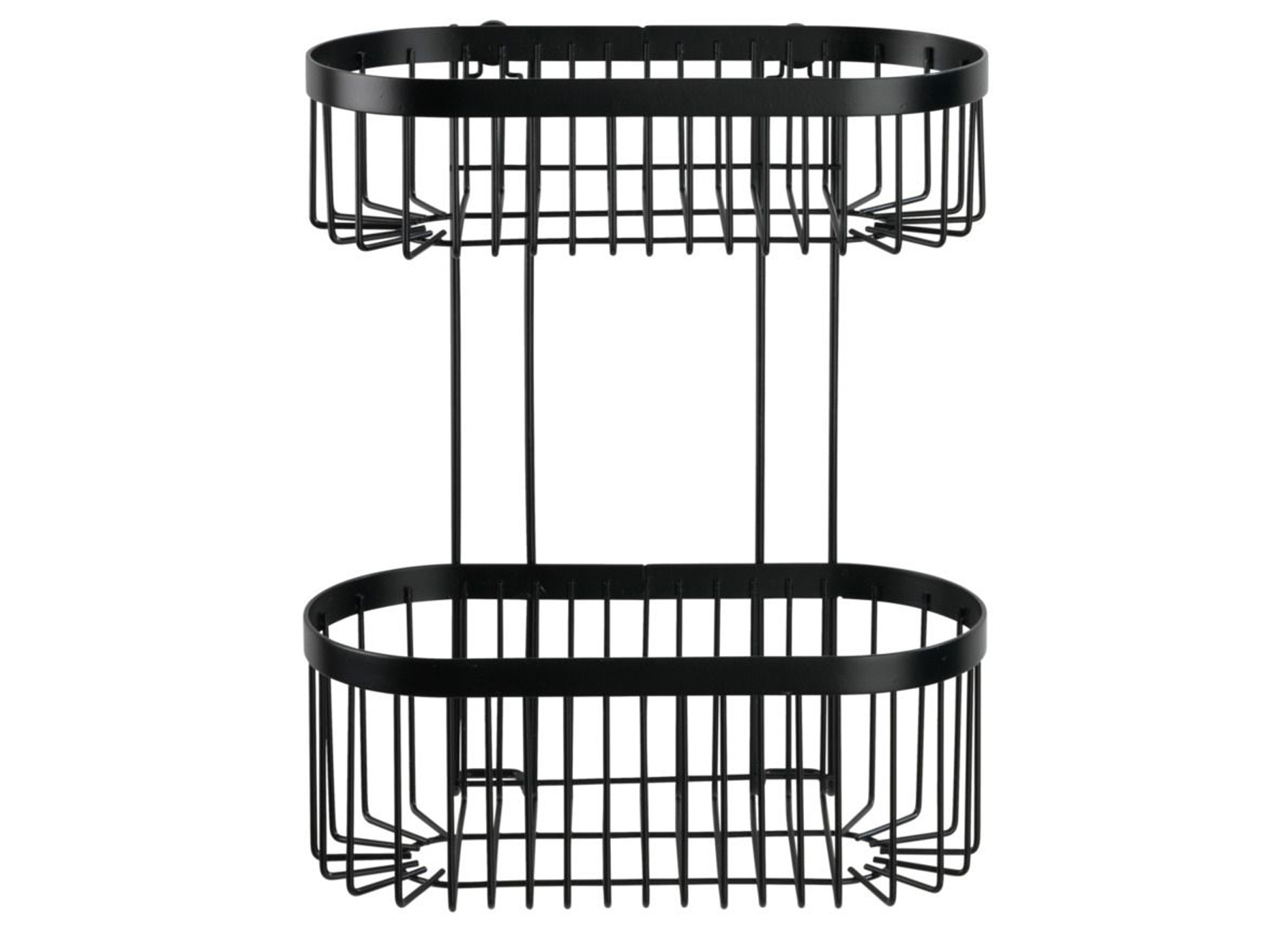 ETAGERE MURALE A 2 NIVEAUX CLASSIC PLUS NOIR