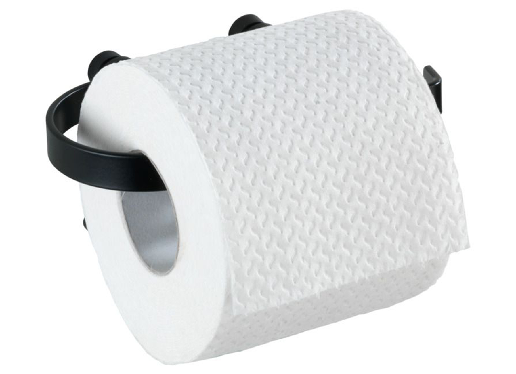 TOILETROLHOUDER CLASSIC PLUS ZWART