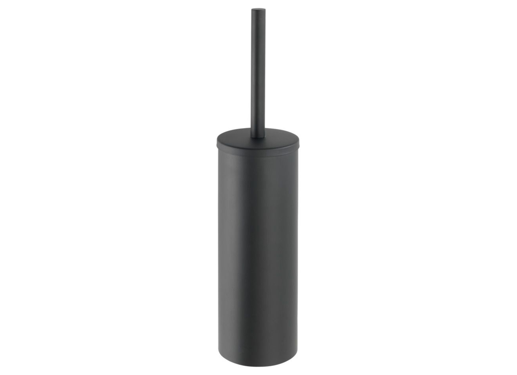 PORTE BROSSE WC FERME BOSIO BLACK MAT INOX