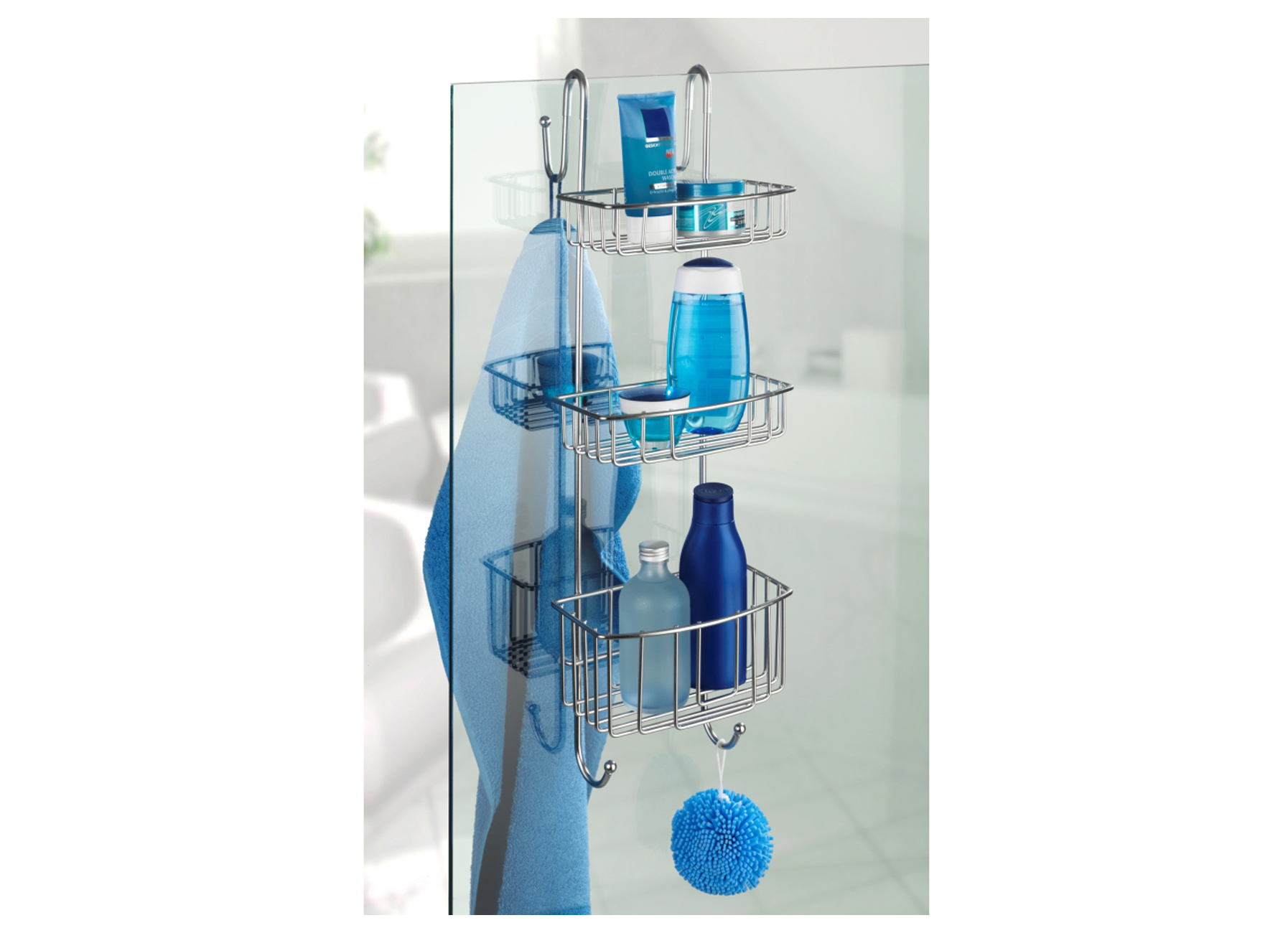 DOUCHE CADDY 3 COUCHES OLESI ACIER INOXYDABLE MAT