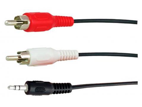 CORDON MINI JACK>2RCA M 1.5M