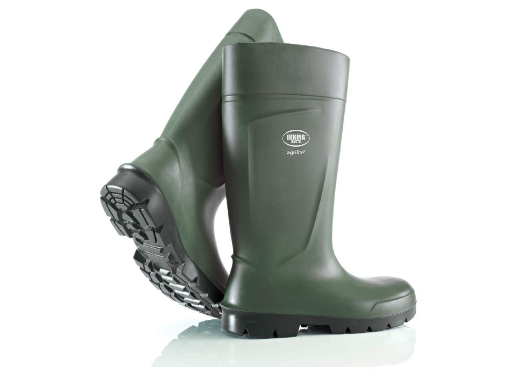 BEKINA BOTTES STEPLITE EASY GRIP VERT/NOIR S4 40