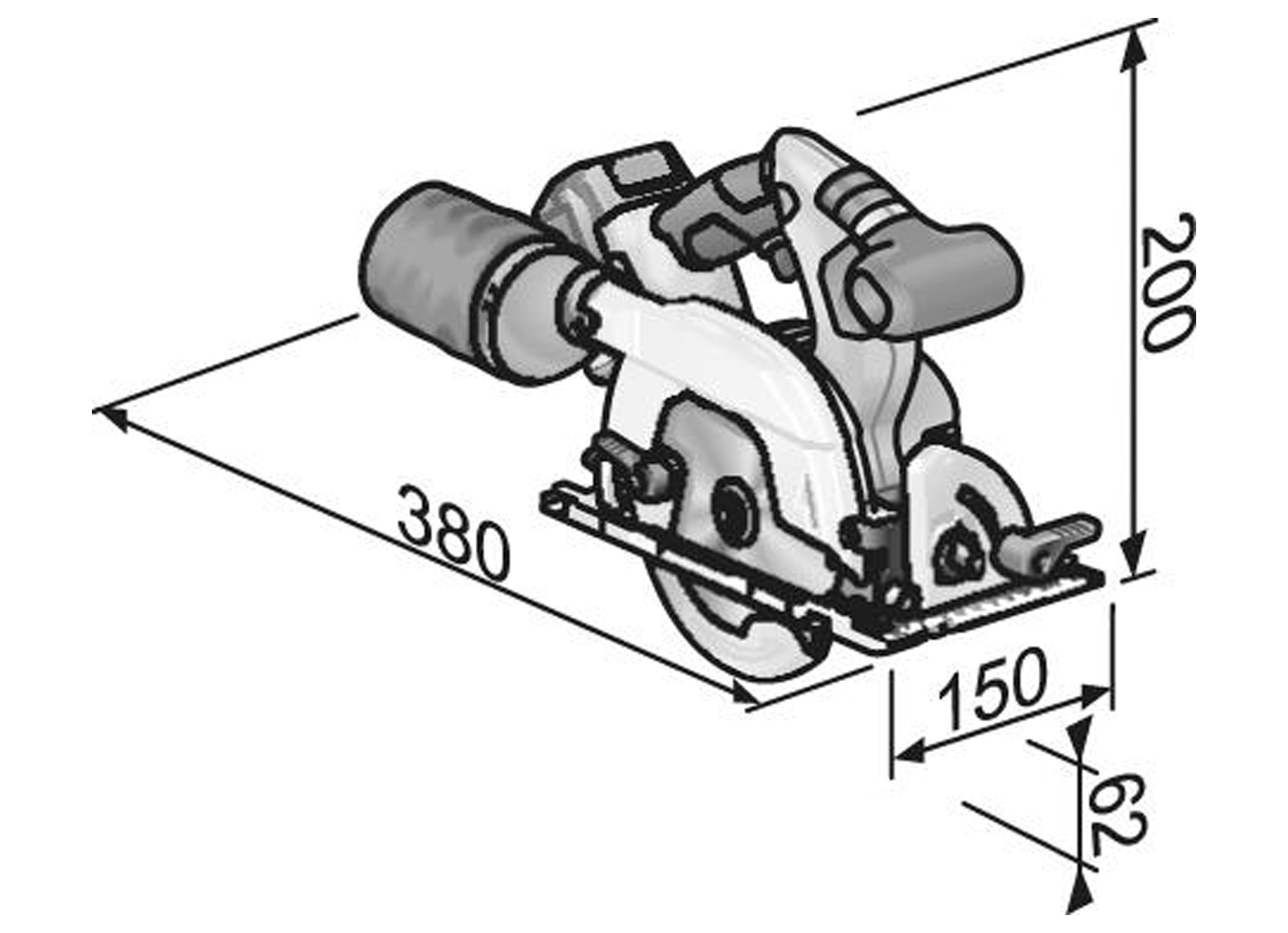 FLEX ACCU HANDCIRKELZAAG CS 62 18.0-EC