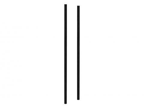 PIQUETS DE SUPPORT BOITE AUX LETTRES NOIR