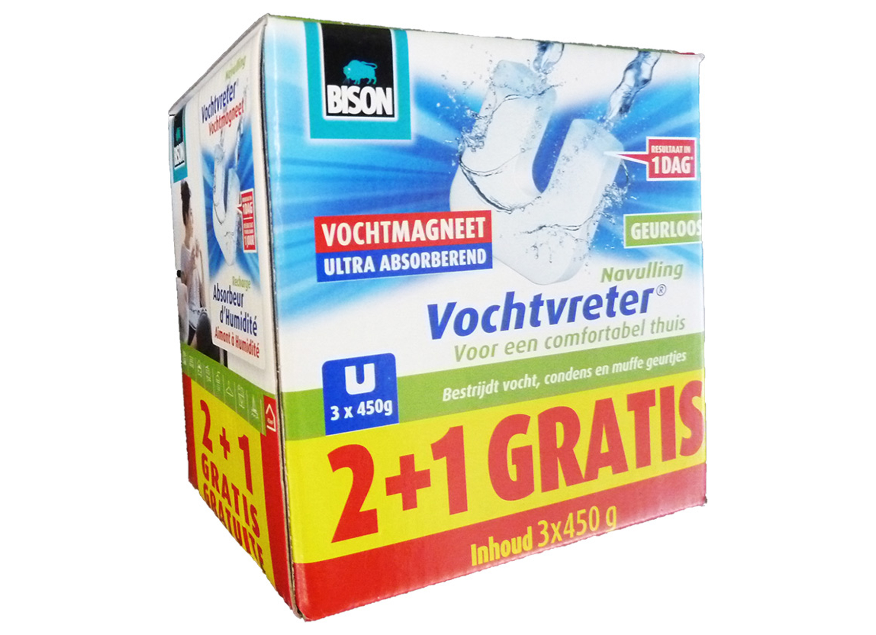 BISON VOCHTVRETER MAGNEET 2 + 1 GRATIS