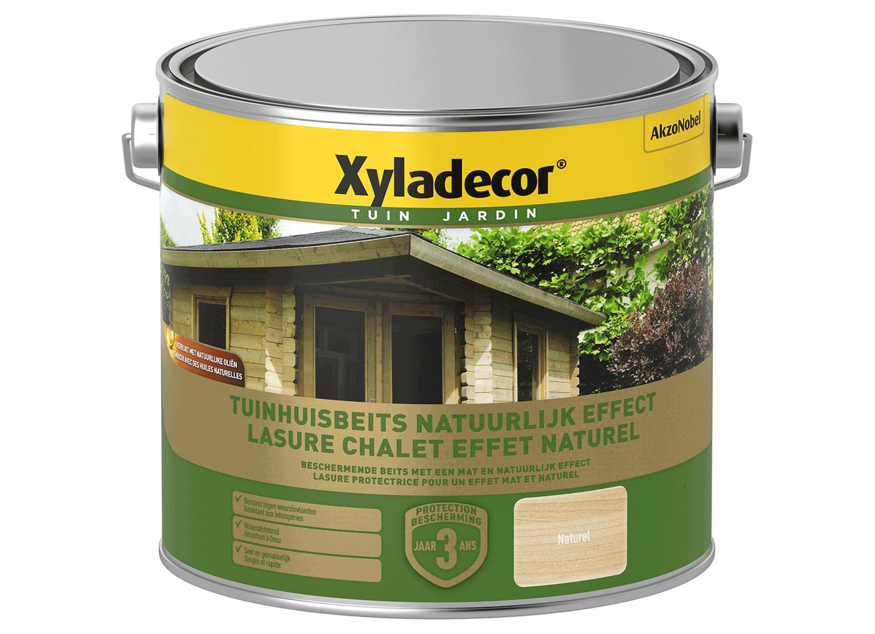 XYLADECOR LASURE POUR CHALETS EFFET NATUREL NATUREL 2,5L