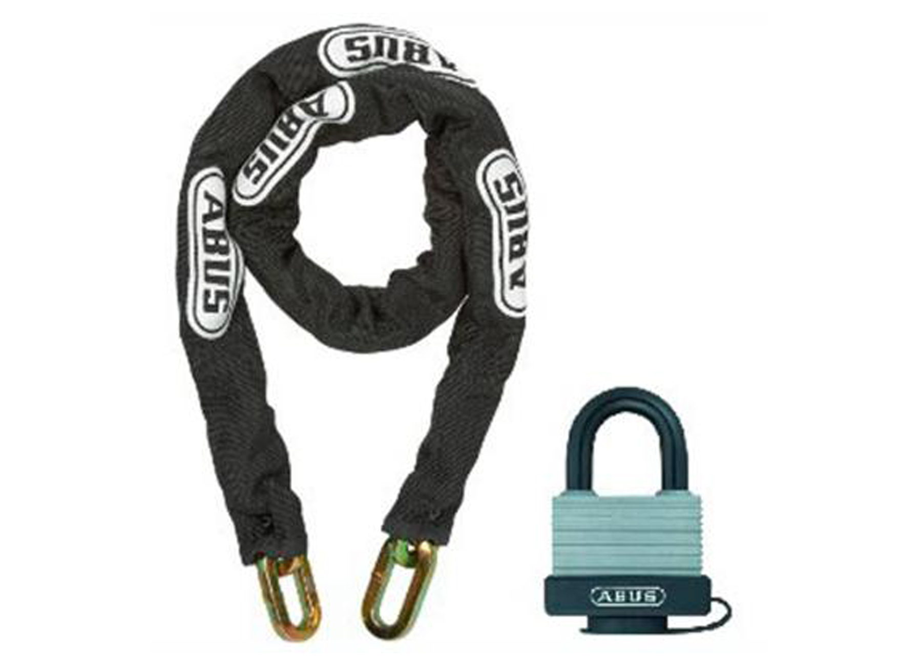 ABUS CHAINE NOIRE 6MM L=90CM AVEC CADENAS