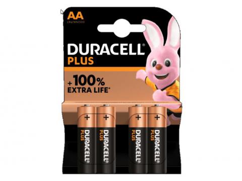 DURACELL PLUS POWER AA MN1500 LR06 4 PACK