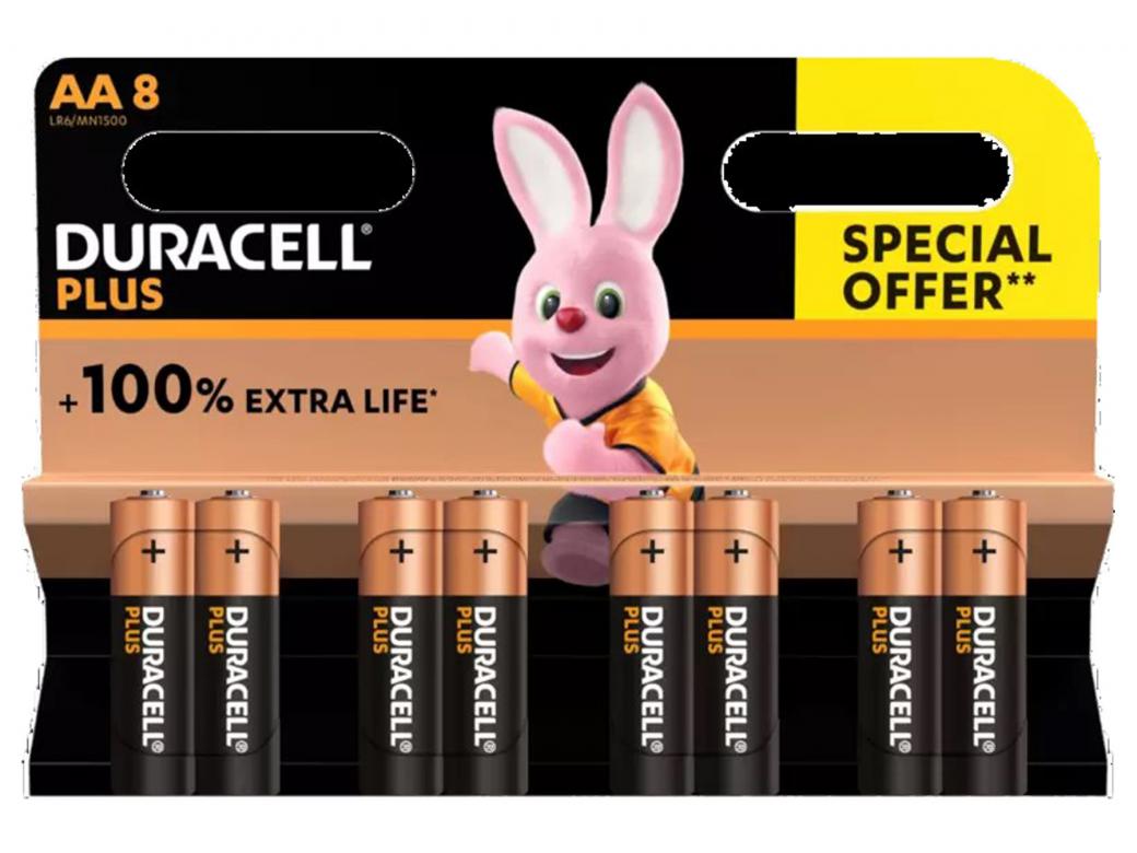 DURACELL PLUS POWER AA MN1500 LR06 8 PACK
