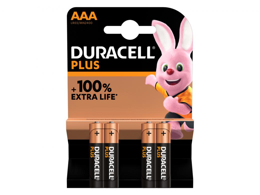 DURACELL PLUS POWER AAA MN2400 LR03 4 PACK