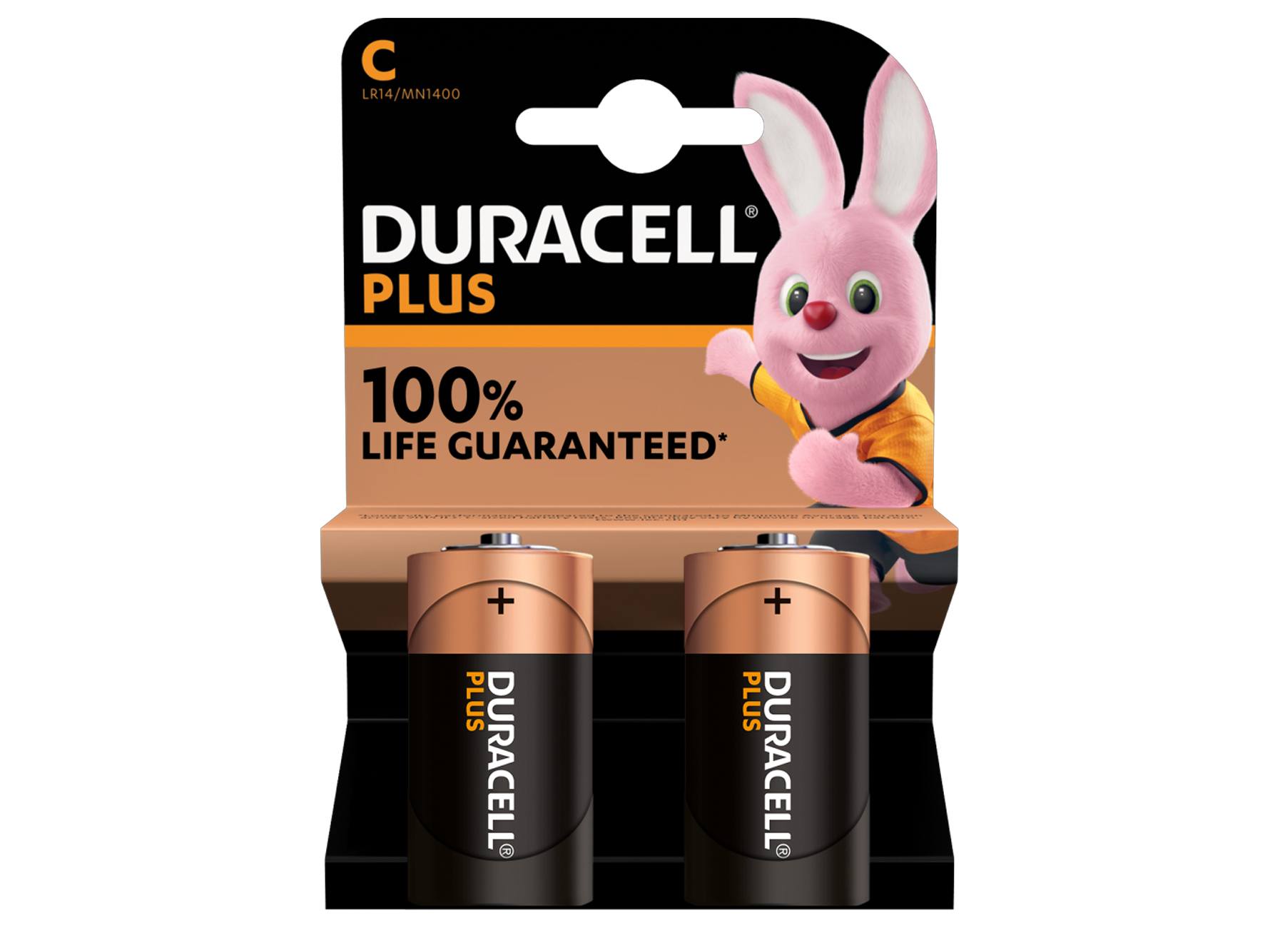 DURACELL PLUS POWER C MN1400 2 PACK